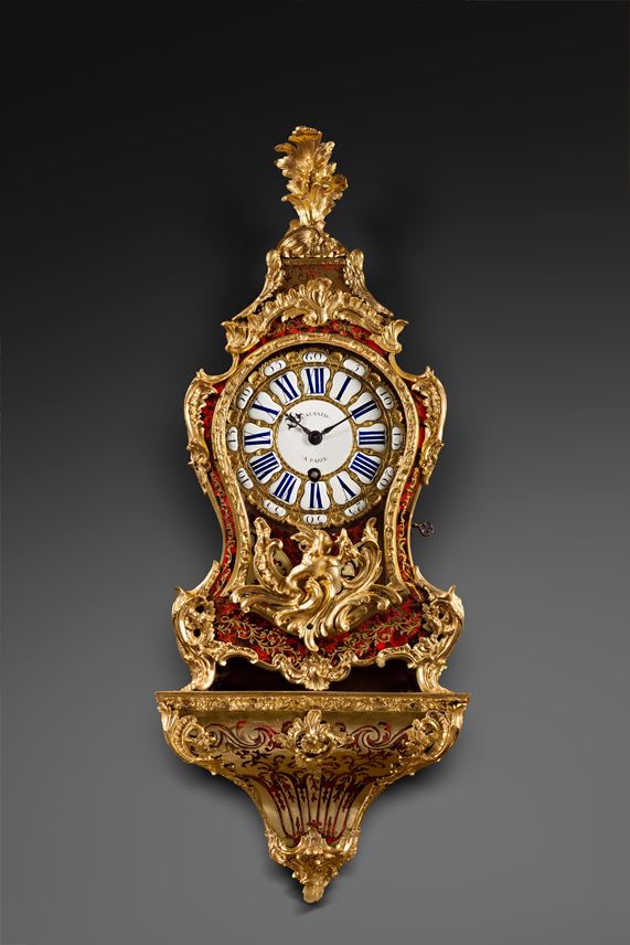 A Louis XV ormolu-mounted tortoise-shell cartel clock and bracket | MasterArt